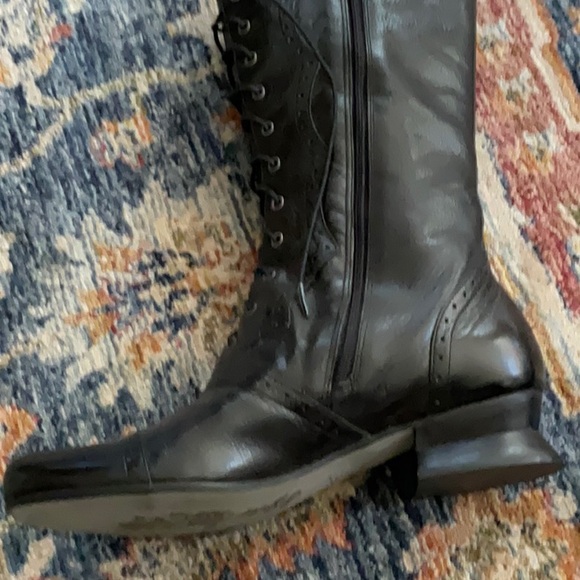 J.Jill leather lace up boots with side zipper - Picture 6 of 8